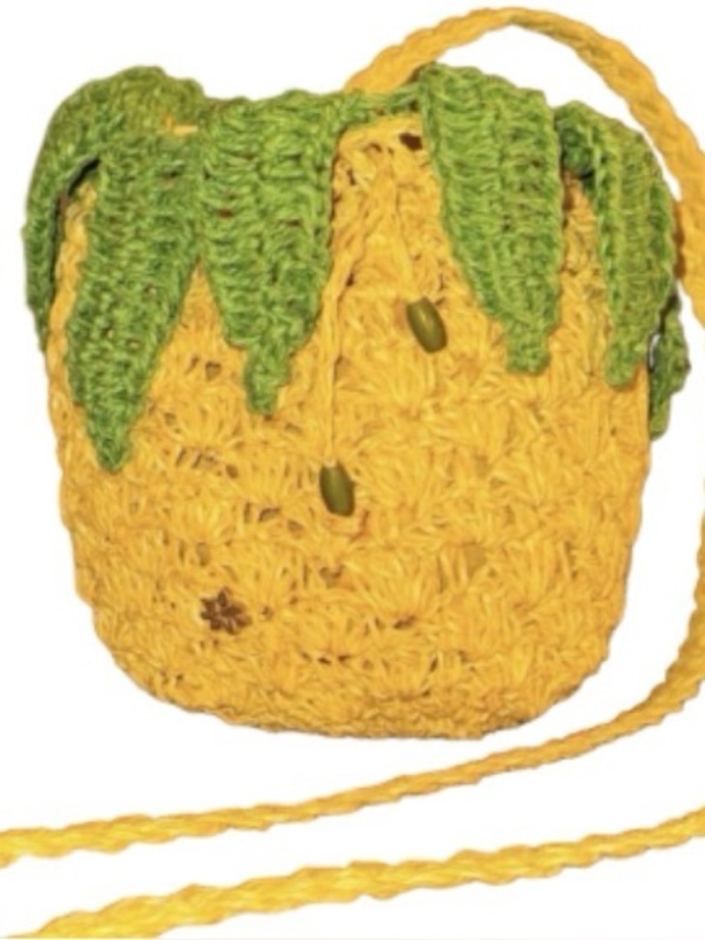 Cappelli  pineapple crochet bag